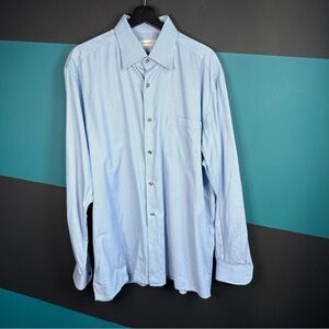 Ermenegildo Zegna Blue Checkered Dress Shirt
